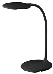 ЭРА NLED-457-6W-BK светильник настольный черный, рег. цетности, диммер, USB (1/16)