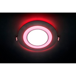 Feron AL2550 16LED+24LED 8W 4000K светильник встраиваемый светодиодный белый и красный 640Lm 1/60