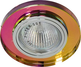 Feron 8060-2 5 МR-16 цвет серебро, основание мультиколор светильник встраив.1/10/50  