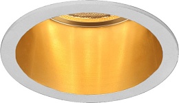 Feron DL6003 MR16 50W G5.3 алюминий, белый+золото светильник встраив. 1/50